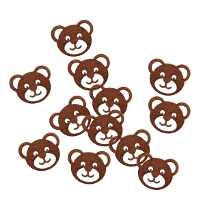 ZESTAW MISIE FILCOWE BRĄZOWE 12szt