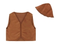 ZESTAW PASTUSZEK BRĄZOWY 116-128 2el