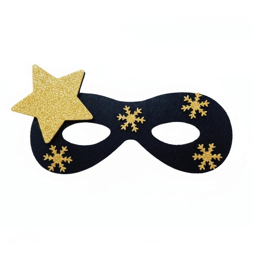 MASKA GWIAZDKA FILCOWA CZARNA