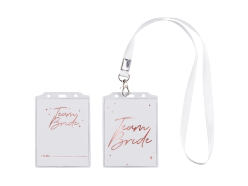 IDENTYFIKATOR TEAM BRIDE NA SMYCZY BIAŁY 12,5cm 4szt