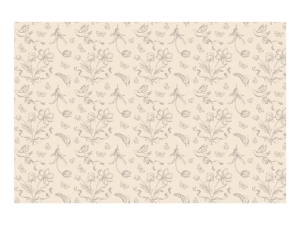 OBRUS MATERIAŁOWY KWIATY BEŻOWY 180x120cm
