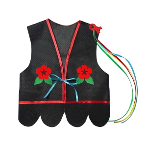 KAMIZELKA LUDOWA CZARNA 146-158