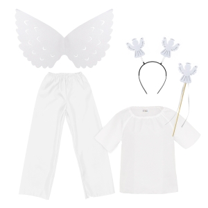 ZESTAW ANIOŁEK BIAŁY 134-140 5el