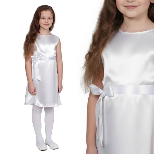 SUKIENKA ANIOŁEK POLIESTER BIAŁA 116-128