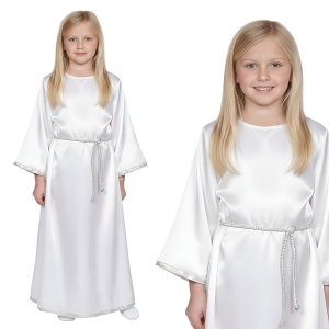 SUKIENKA ANIOŁEK DŁUGA BIAŁA 134-140