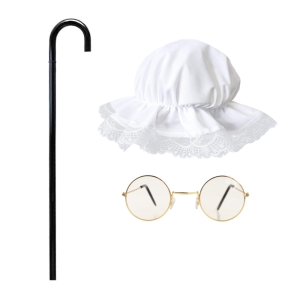 ZESTAW BABCIA BIAŁO-ZŁOTY 3el