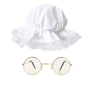 ZESTAW BABCIA BIAŁO-ZŁOTY 2el