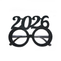 OKULARY SYLWESTROWE STUDNIÓWKA 2026 BROKATOWE CZARNE