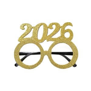 OKULARY SYLWESTROWE STUDNIÓWKA 2026 BROKATOWE ZŁOTE