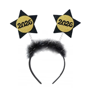 OPASKA GWIAZDKI ROK 2026 BROKAT PIANKA CZARNA