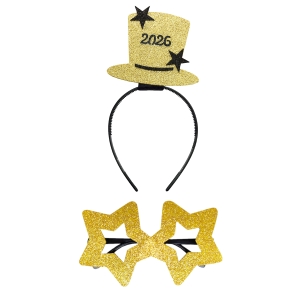 ZESTAW SYLWESTER 2026 ZŁOTY 3el