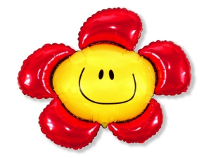 BALON FLEXMETAL KWIATEK CZERWONY 24'' 61cm