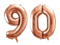 BALONY 90 ZŁOTO-RÓŻ 34'' 2szt