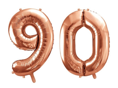 BALONY 90 ZŁOTO-RÓŻ 34'' 2szt