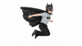 ZESTAW BATMAN CZARNY PELERYNA 75cm 2el