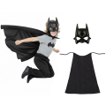 ZESTAW BATMAN CZARNY PELERYNA 90cm 2el