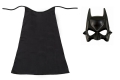 ZESTAW BATMAN CZARNY PELERYNA 90cm 2el