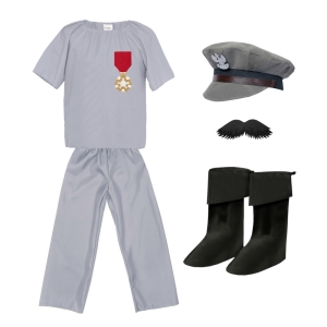 ZESTAW PIŁSUDSKI SZARO-CZARNY 98-110 6el