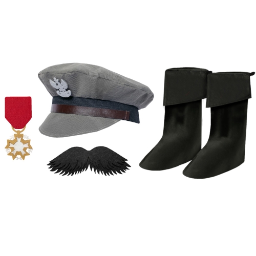 ZESTAW PIŁSUDSKI SZARO-CZARNY 4el