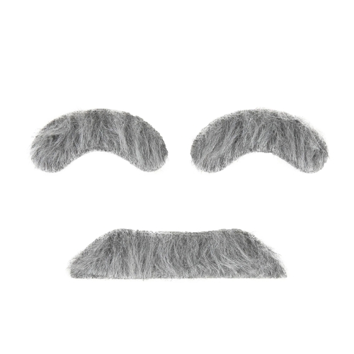 ZESTAW WĄSY I BRWI SIWE