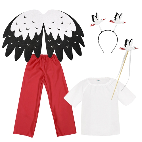 ZESTAW BOCIAN BIAŁO-CZERWONY 98-110 5el