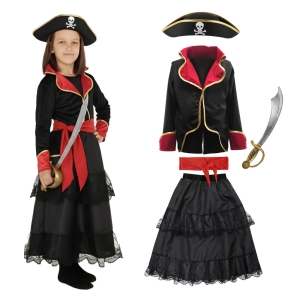 ZESTAW PIRATKA CZARNY 98-110 5el