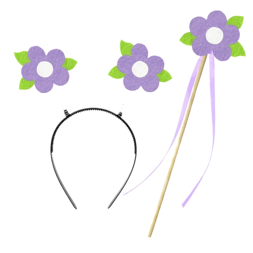 ZESTAW KWIATEK FIOLETOWY 2el