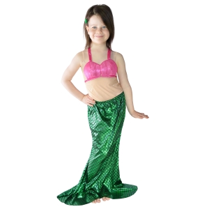 STRÓJ SYRENKA RÓŻOWO-ZIELONA 110-120