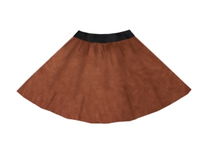 SPÓDNICZKA WELUROWA BRĄZOWA XL