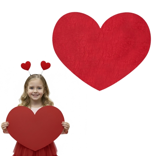 MAXI FRONT SERCE FILCOWY CZERWONY 50x42cm