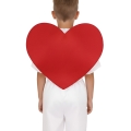 SKRZYDŁA SERCE FILCOWE CZERWONE 50x42cm