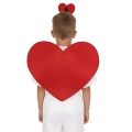 SKRZYDŁA SERCE FILCOWE CZERWONE 50x42cm