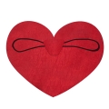 SKRZYDŁA SERCE FILCOWE CZERWONE 50x42cm