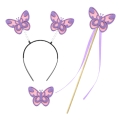 ZESTAW MOTYLEK FIOLETOWY 3el