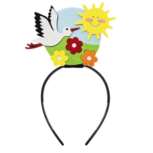 OPASKA SCENKA WIOSNA FILCOWA KOLOROWA