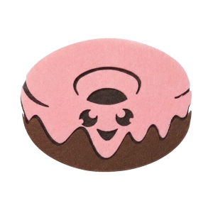 PANEL DONUT PĄCZEK FILCOWY BRĄZOWO-RÓŻOWY 11x8,5cm