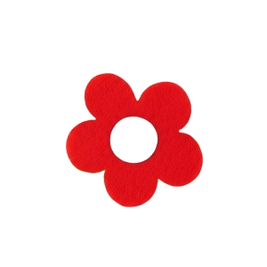 FRONT KWIATEK FILCOWY CZERWONY 5cm