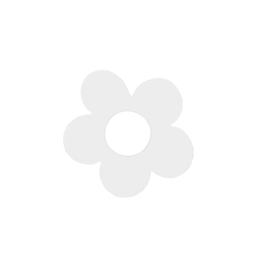 FRONT KWIATEK FILCOWY BIAŁY 5cm