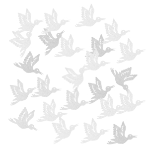 ZESTAW BOCIANY FILCOWE BIAŁE 24szt