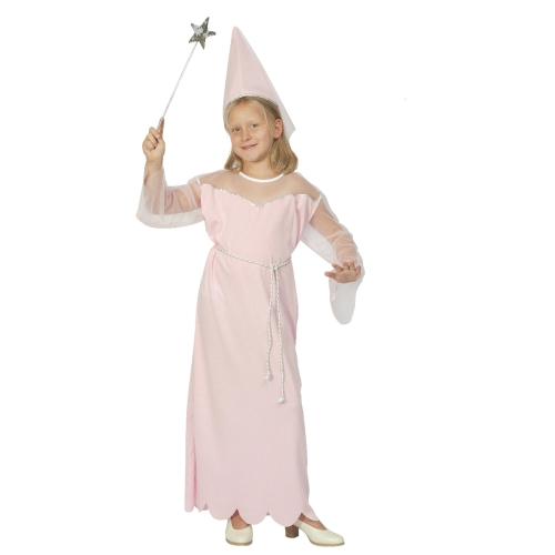 STRÓJ CZARODZIEJKA JASNORÓŻOWY 120-130