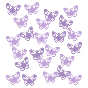 ZESTAW MOTYLKI FILCOWE FIOLETOWE 24szt