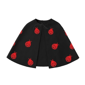 PELERYNA BIEDRONKI PONGEE CZARNA 146-158