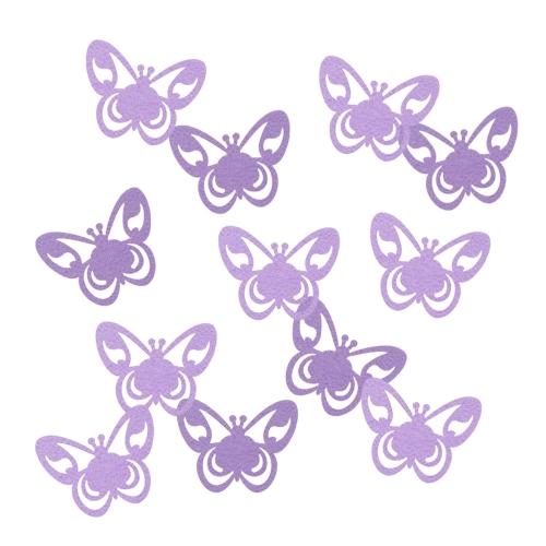 ZESTAW MOTYLKI FILCOWE FIOLETOWE 12szt