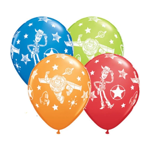 BALON QUALATEX PASTEL TOY STORY GWIAZDKI MIX 30cm 1szt