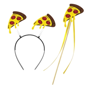 ZESTAW PIZZA BRĄZOWO-ŻÓŁTY 2el