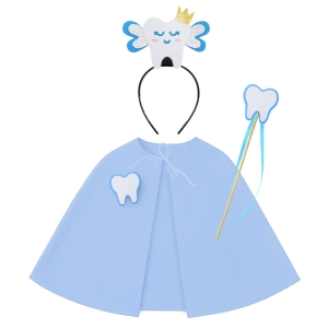 ZESTAW WRÓŻKA ZĘBUSZKA BIAŁO-BŁĘKITNA 98-110 5el