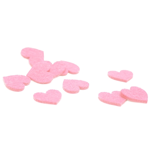 KONFETTI SERDUSZKA FILCOWE RÓŻOWE 10szt