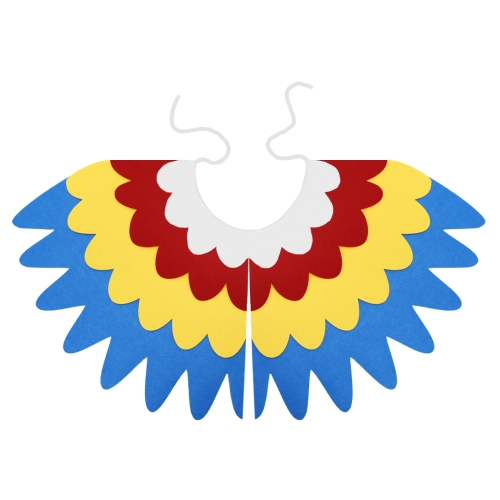 STRÓJ PELERYNA PAPUGA KOLOROWY 93x43cm