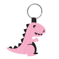 BRELOK DINOZAUR FILCOWY RÓŻOWY
