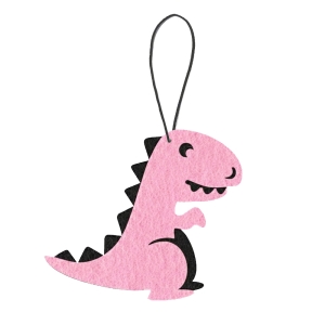 ZAWIESZKA DINOZAUR FILCOWA RÓŻOWA